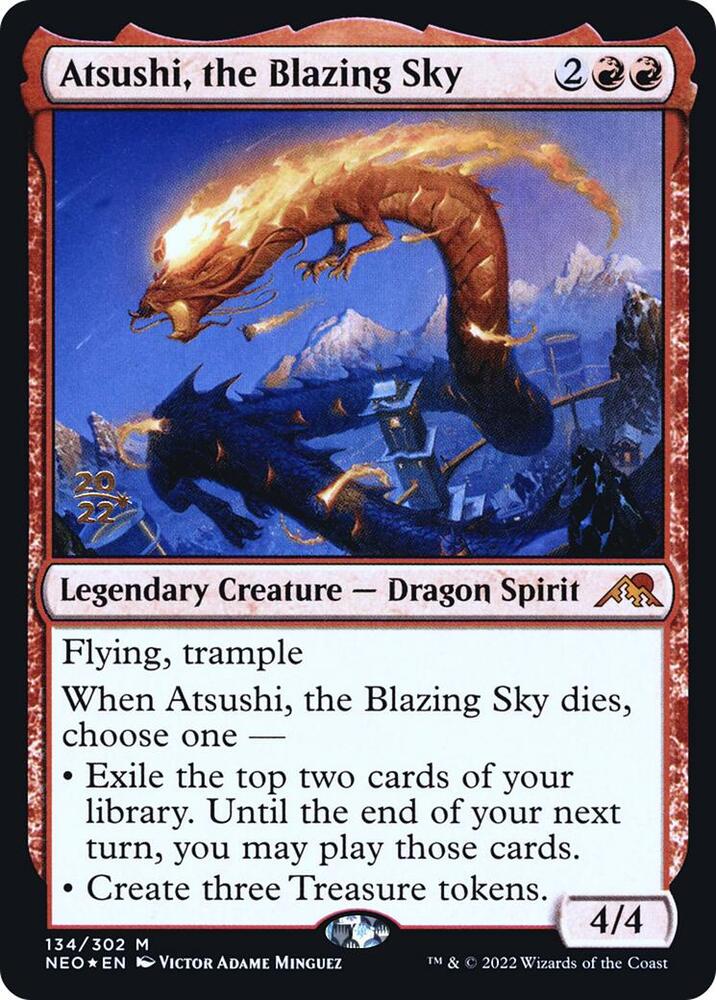 Atsushi, the Blazing Sky 134 (Prerelease Cards)  - PreRelease Foil | Good Games Adelaide SA
