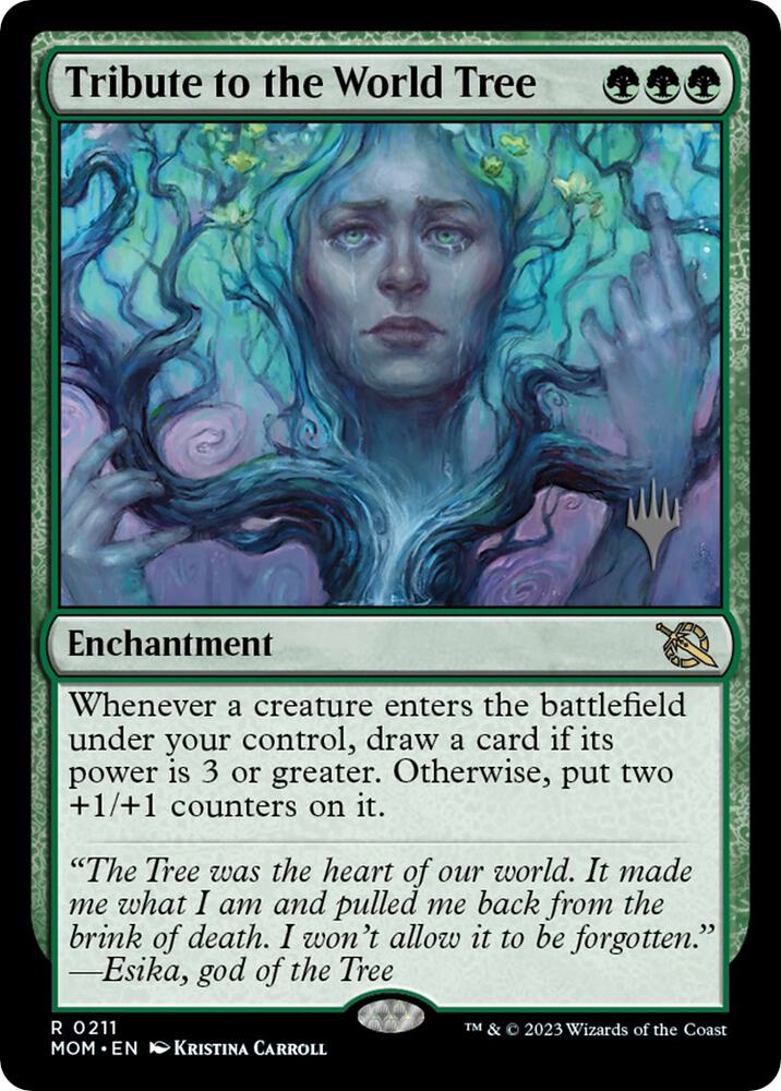 Tribute to the World Tree 211 (Promo Pack: March of the Machine)  - Foil | Good Games Adelaide SA