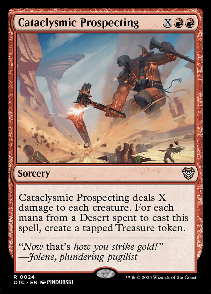 Cataclysmic Prospecting 24 (Commander: Outlaws of Thunder Junction)  | Good Games Adelaide SA