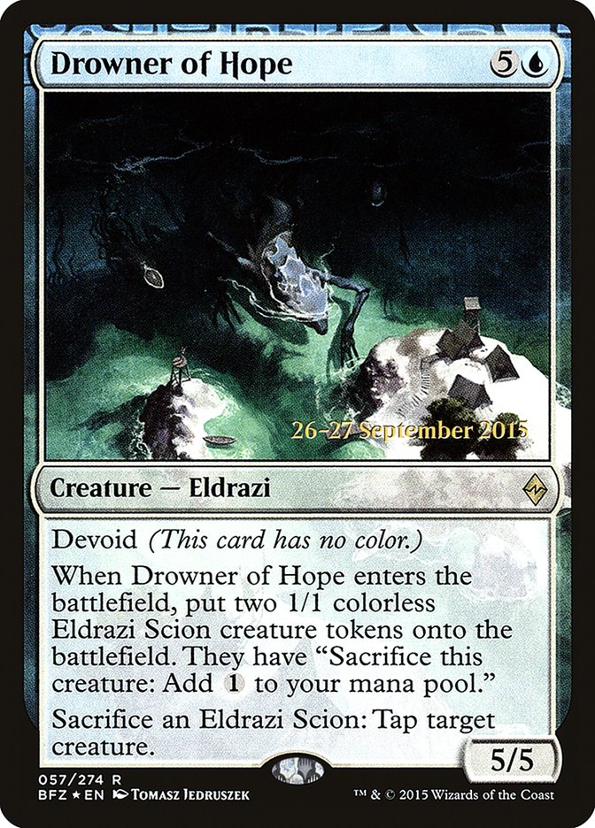 Drowner of Hope  [Battle for Zendikar Prerelease Promos] | Good Games Adelaide SA