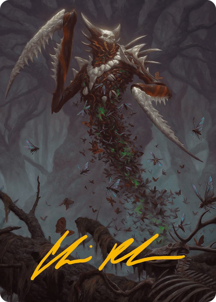 Grist, the Plague Swarm Art Card (Gold-Stamped Signature) [Modern Horizons 3 Art Series] | Good Games Adelaide SA