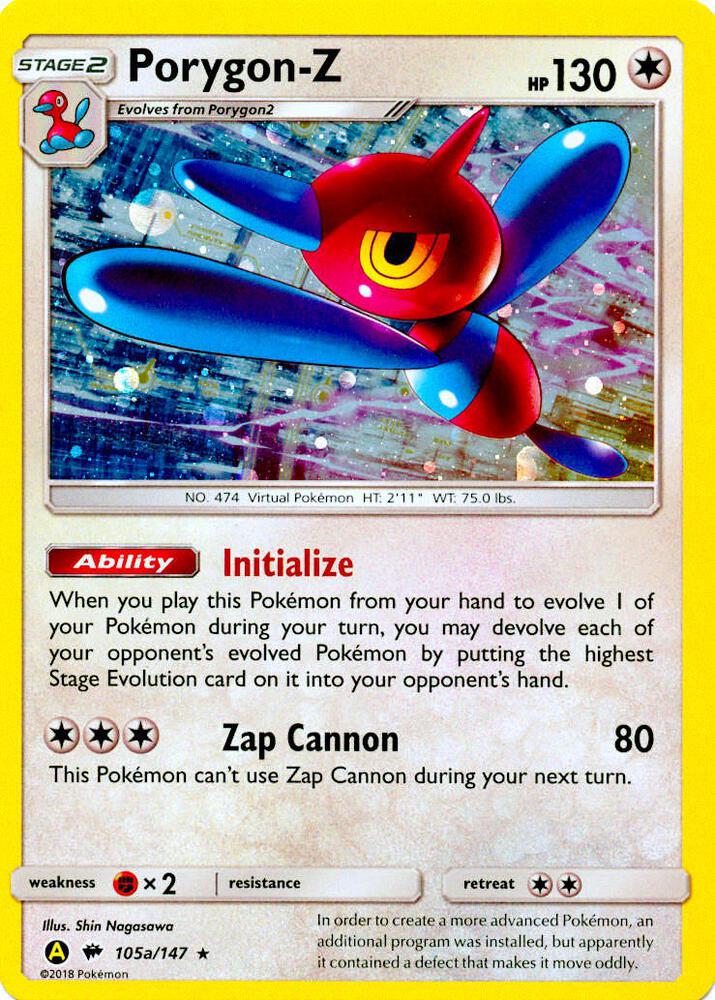 Porygon Z 105a/147 (Alternate Art Promos)  - Holofoil | Good Games Adelaide SA