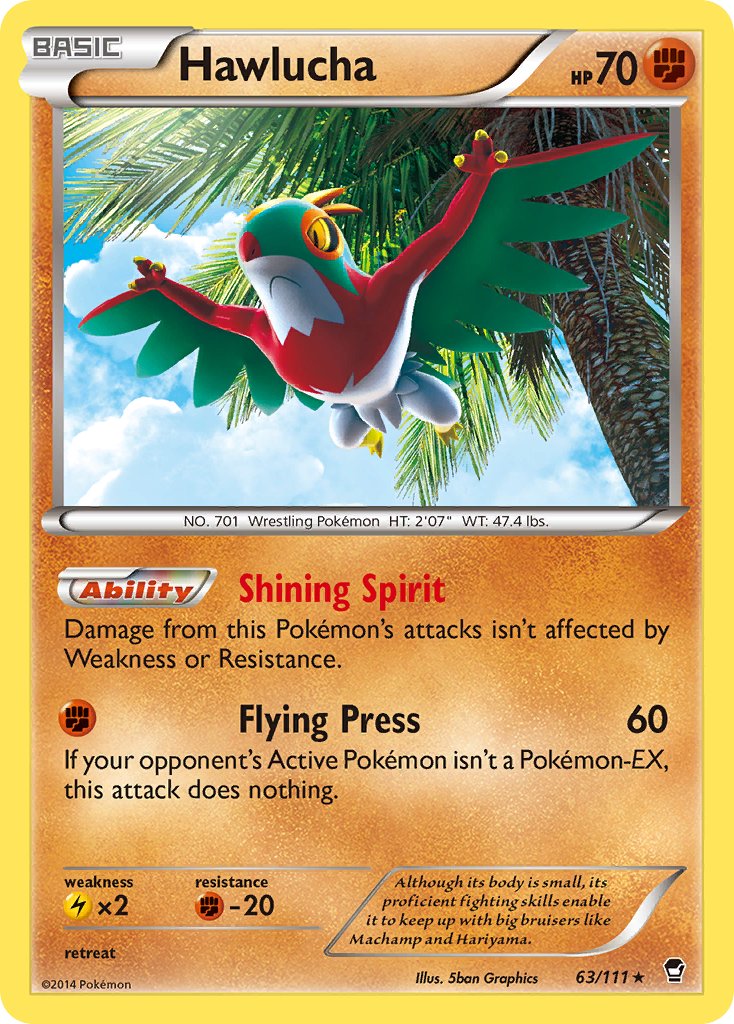 Hawlucha (63/111) (Cosmos Holo) (Blister Exclusive) [XY: Furious Fists] | Good Games Adelaide SA