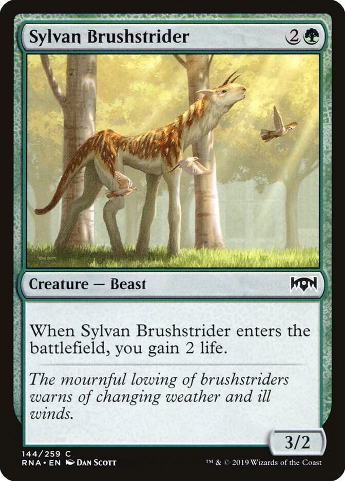 Sylvan Brushstrider 144 (Ravnica Allegiance)  - Foil | Good Games Adelaide SA