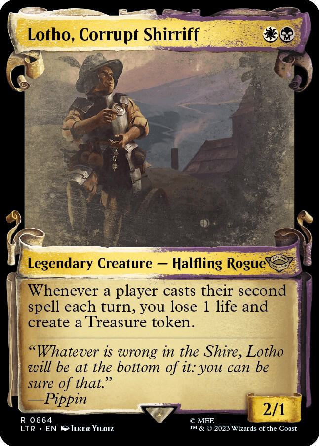 Lotho, Corrupt Shirriff 664 (Universes Beyond: The Lord of the Rings: Tales of Middle-earth)  - Showcase Scroll | Good Games Adelaide SA
