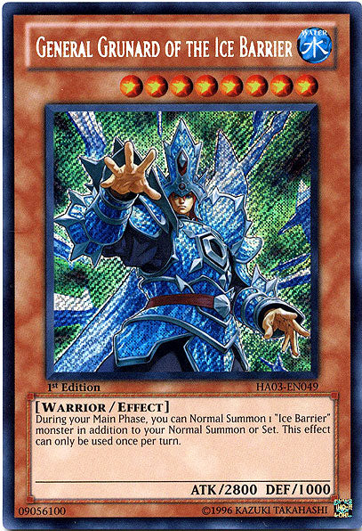 General Grunard of the Ice Barrier [HA03-EN049] Secret Rare | Good Games Adelaide SA
