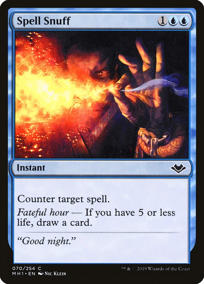 Spell Snuff 70 (Modern Horizons)  - Foil | Good Games Adelaide SA