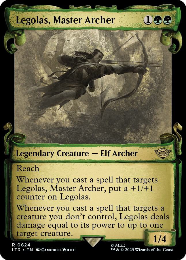 Legolas, Master Archer 624 (Universes Beyond: The Lord of the Rings: Tales of Middle-earth)  - Showcase Scroll Foil | Good Games Adelaide SA