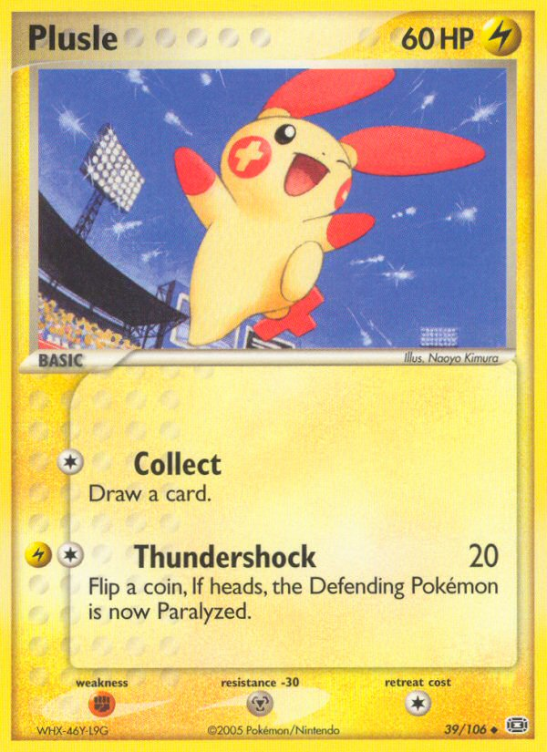 Plusle (39/106) [EX: Emerald] | Good Games Adelaide SA