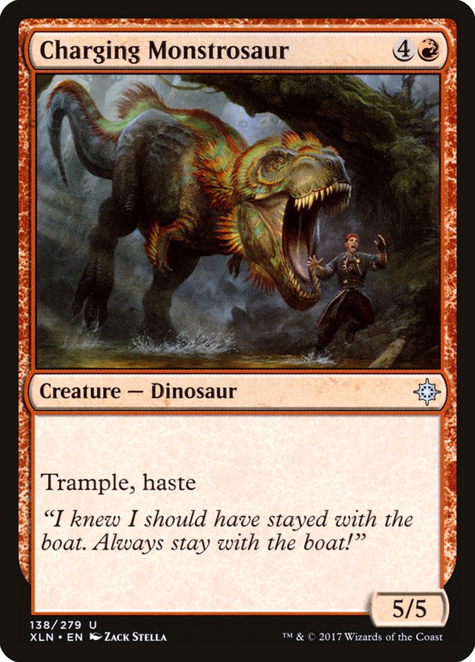 Charging Monstrosaur 138 (Ixalan)  | Good Games Adelaide SA