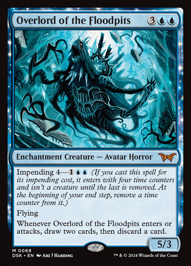 Overlord of the Floodpits 68 (Duskmourn: House of Horror)  - Foil | Good Games Adelaide SA