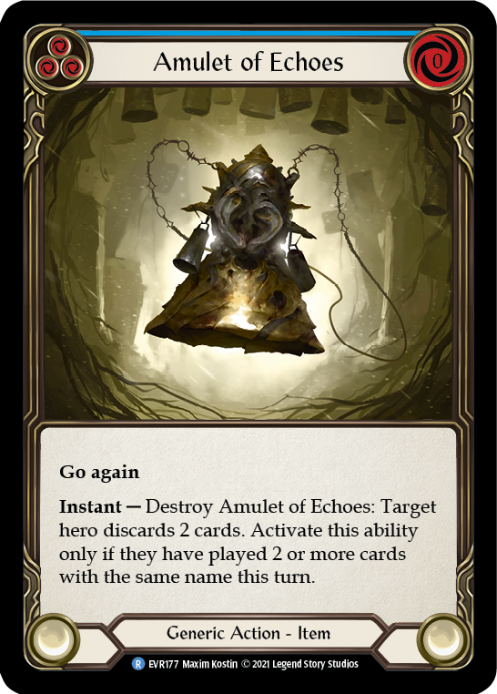 Amulet of Echoes [EVR177] (Everfest)  1st Edition Cold Foil | Good Games Adelaide SA