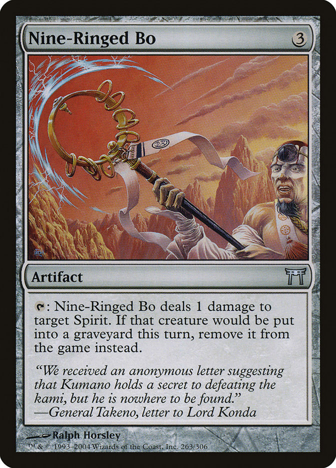 Nine-Ringed Bo 263 (Champions of Kamigawa)  - Foil | Good Games Adelaide SA