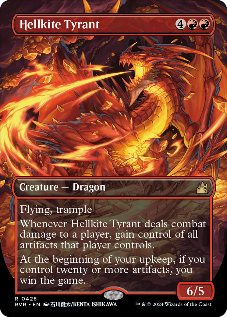 Hellkite Tyrant (Anime Borderless) [Ravnica Remastered] | Good Games Adelaide SA