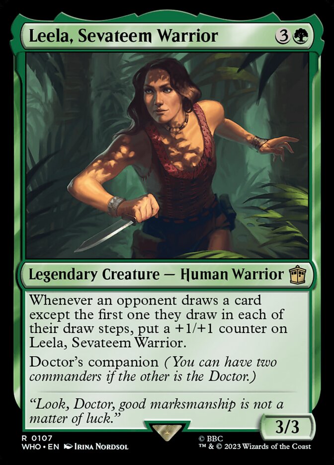 Leela, Sevateem Warrior 107 (Universes Beyond: Doctor Who)  - Foil | Good Games Adelaide SA