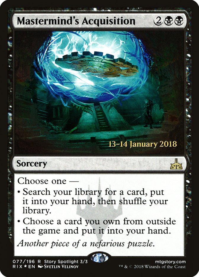 Mastermind's Acquisition [Rivals of Ixalan Promos] | Good Games Adelaide SA