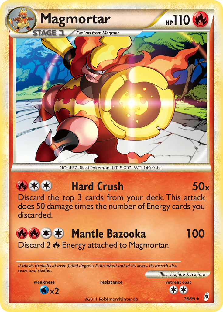 Magmortar (16/95) [HeartGold & SoulSilver: Call of Legends] | Good Games Adelaide SA