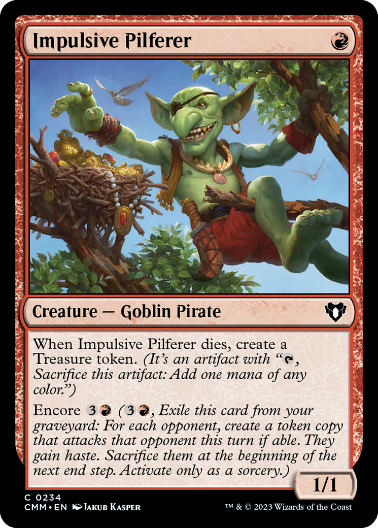 Impulsive Pilferer [Commander Masters] | Good Games Adelaide SA