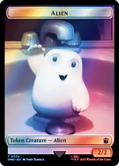 Alien // Dinosaur Double-Sided Token (Surge Foil) [Doctor Who Tokens] | Good Games Adelaide SA