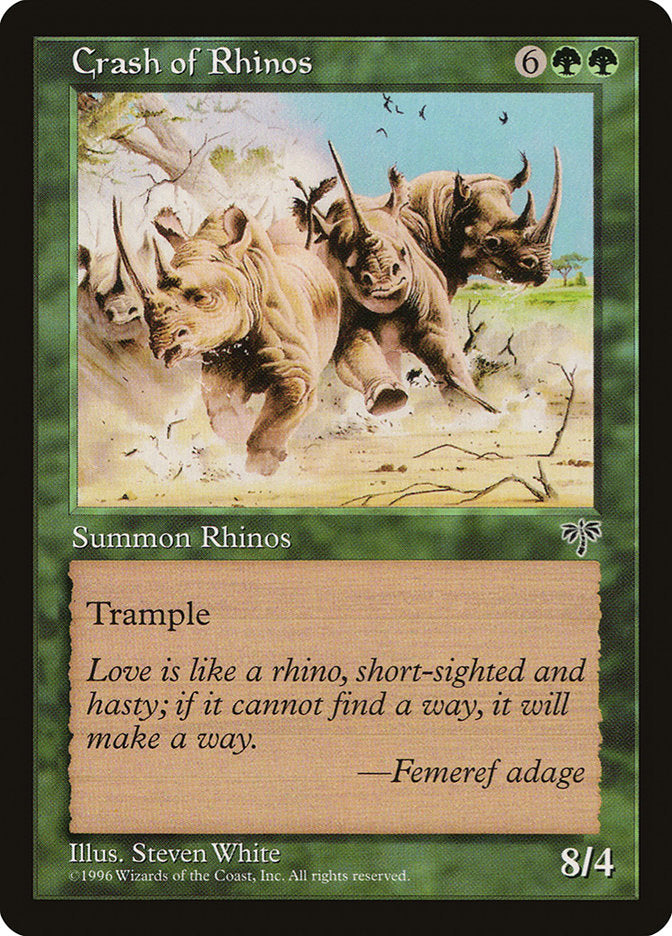 Crash of Rhinos  (Mirage)  | Good Games Adelaide SA