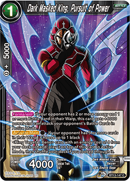 Dark Masked King, Pursuit of Power (Common) [BT13-147] | Good Games Adelaide SA