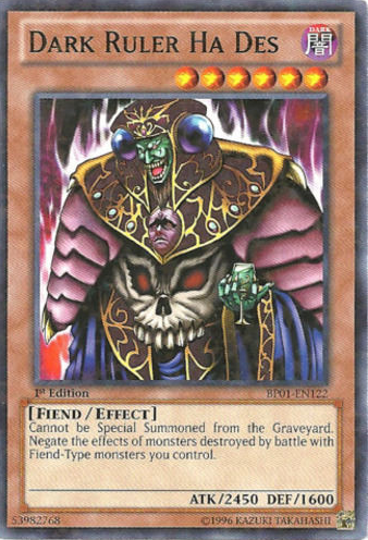Dark Ruler Ha Des [BP01-EN122] Starfoil Rare | Good Games Adelaide SA