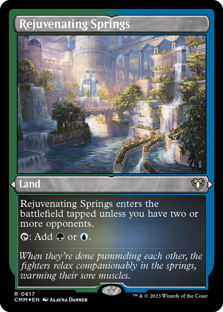 Rejuvenating Springs 617 (Commander Masters)  - Etched Foil | Good Games Adelaide SA