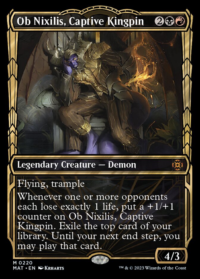 Ob Nixilis, Captive Kingpin (Showcase Halo Foil) [March of the Machine: The Aftermath] | Good Games Adelaide SA