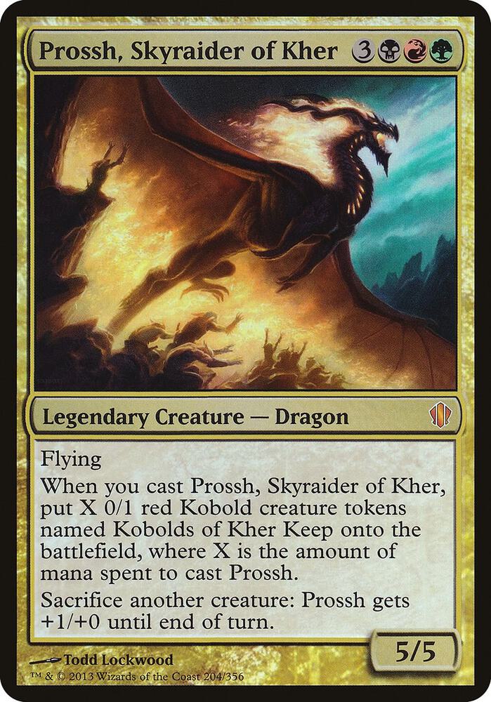 Prossh Skyraider of Kher Commander 2013 204 (Oversize Cards)  - Foil | Good Games Adelaide SA