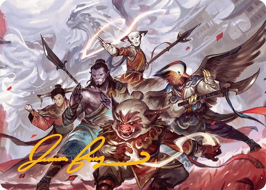 Will of the Jeskai Art Card 54 54 Gold Stamped Signature 54 (Art Series: Tarkir: Dragonstorm)  | Good Games Adelaide SA