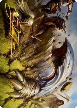 Bulette Art Card Gold Stamped Signature 16 (Art Series: Adventures in the Forgotten Realms)  | Good Games Adelaide SA