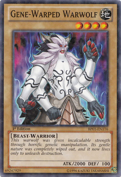 Gene-Warped Warwolf [BP01-EN116] Starfoil Rare | Good Games Adelaide SA