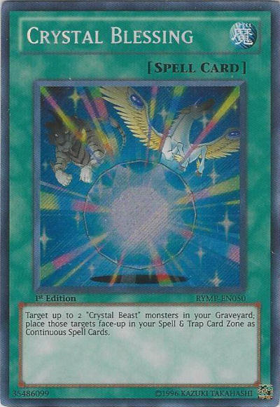Crystal Blessing [RYMP-EN050] Secret Rare | Good Games Adelaide SA