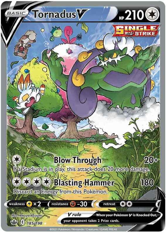 Tornadus V (185/198) [Sword & Shield: Chilling Reign] | Good Games Adelaide SA