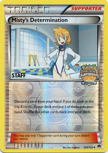 Misty's Determination Regional Championships Staff 104/122 (League & Championship Cards)  - Reverse Holofoil | Good Games Adelaide SA