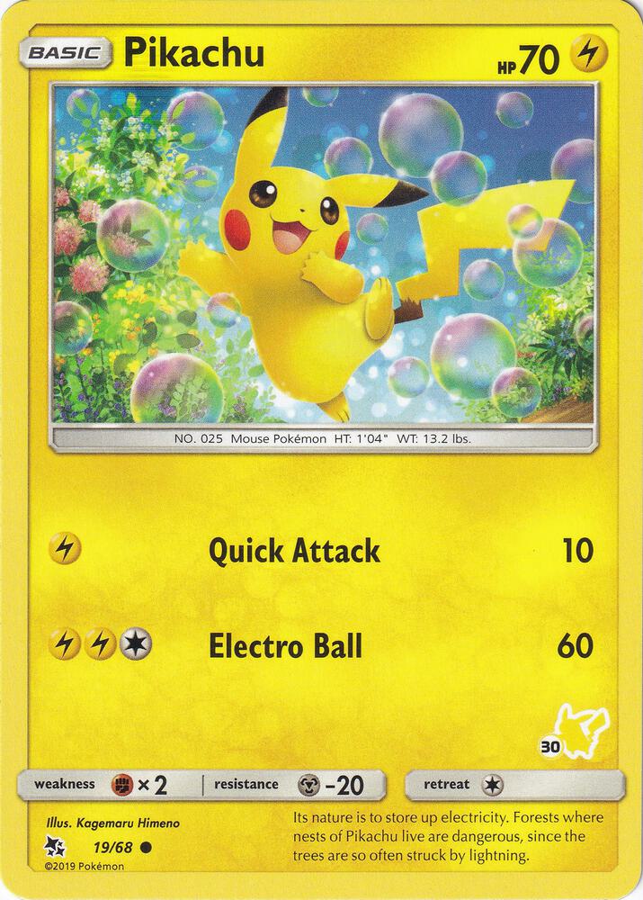 Pikachu 19 68 30 Pikachu Stamped 019/068 (Battle Academy)  | Good Games Adelaide SA