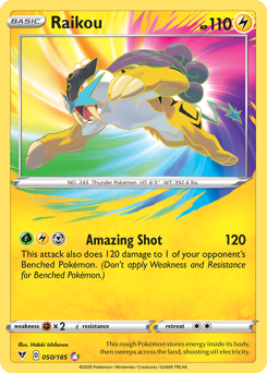 Raikou (050/185) [Sword & Shield: Vivid Voltage] | Good Games Adelaide SA