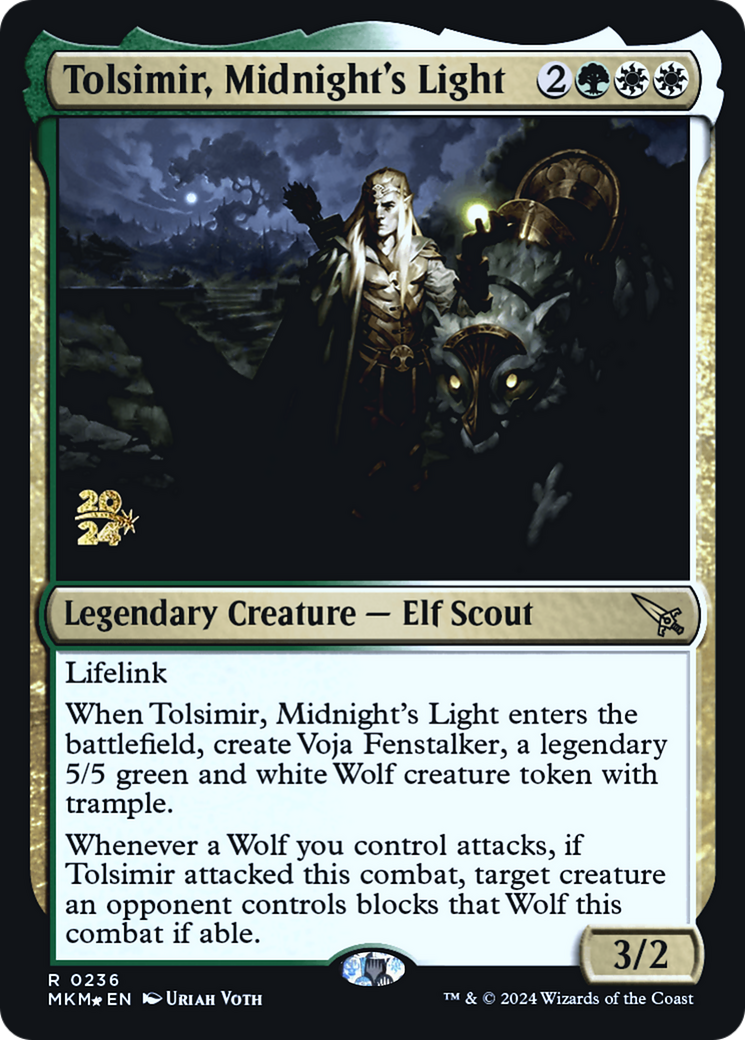 Tolsimir, Midnight's Light [Murders at Karlov Manor Prerelease Promos] | Good Games Adelaide SA