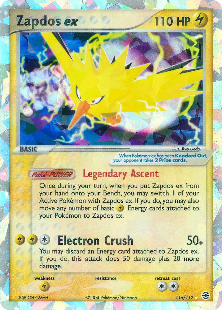 Zapdos ex 116/112 (FireRed & LeafGreen)  - Holofoil | Good Games Adelaide SA