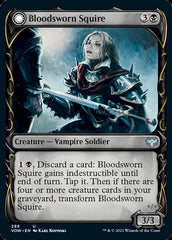 Bloodsworn Squire // Bloodsworn Knight (Showcase Fang Frame) [Innistrad: Crimson Vow] | Good Games Adelaide SA