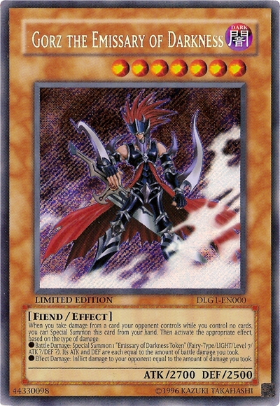 Gorz the Emissary of Darkness [DLG1-EN000] Secret Rare | Good Games Adelaide SA