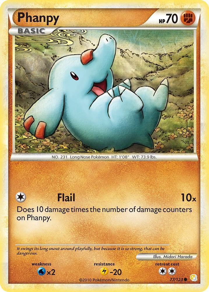 Phanpy 77/123 (HeartGold SoulSilver)  | Good Games Adelaide SA