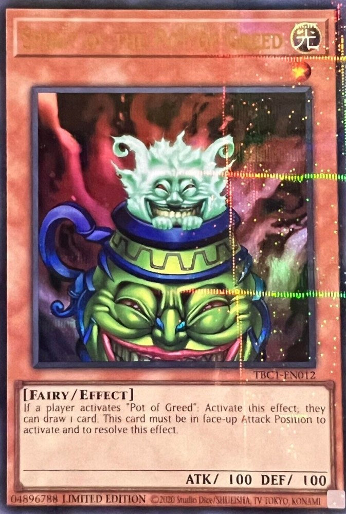 Spirit of the Pot of Greed [TBC1-EN012] Ultra Rare | Good Games Adelaide SA