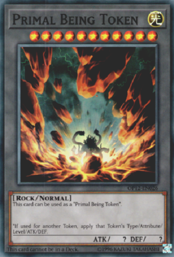 Primal Being Token [OP12-EN026] Super Rare | Good Games Adelaide SA