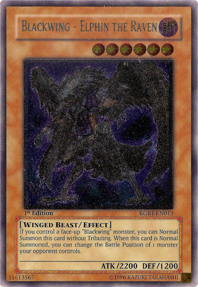 Blackwing - Elphin the Raven [RGBT-EN013] Ultimate Rare | Good Games Adelaide SA