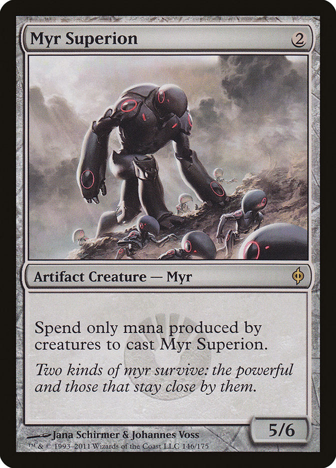Myr Superion 146 (New Phyrexia)  - Foil | Good Games Adelaide SA