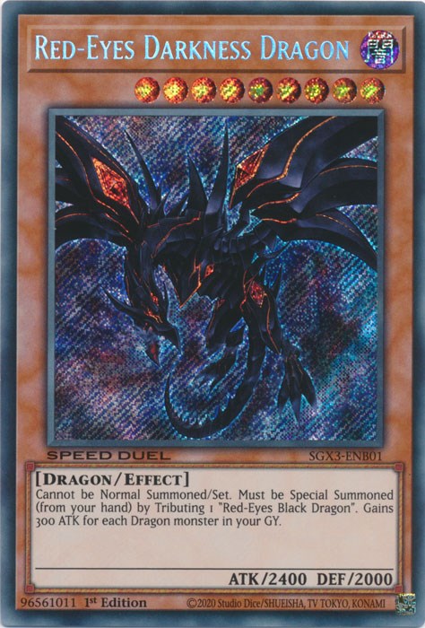 Red-Eyes Darkness Dragon [SGX3-ENB01] Secret Rare | Good Games Adelaide SA