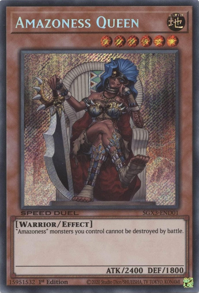 Amazoness Queen [SGX3-END01] Secret Rare | Good Games Adelaide SA