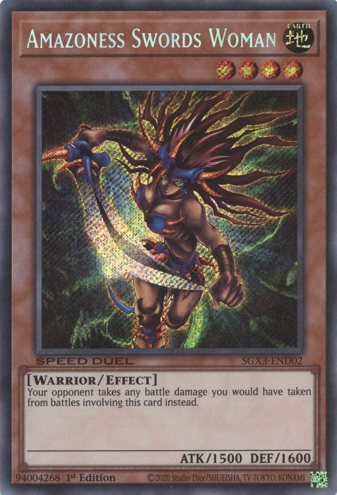 Amazoness Swords Woman [SGX3-END02] Secret Rare | Good Games Adelaide SA