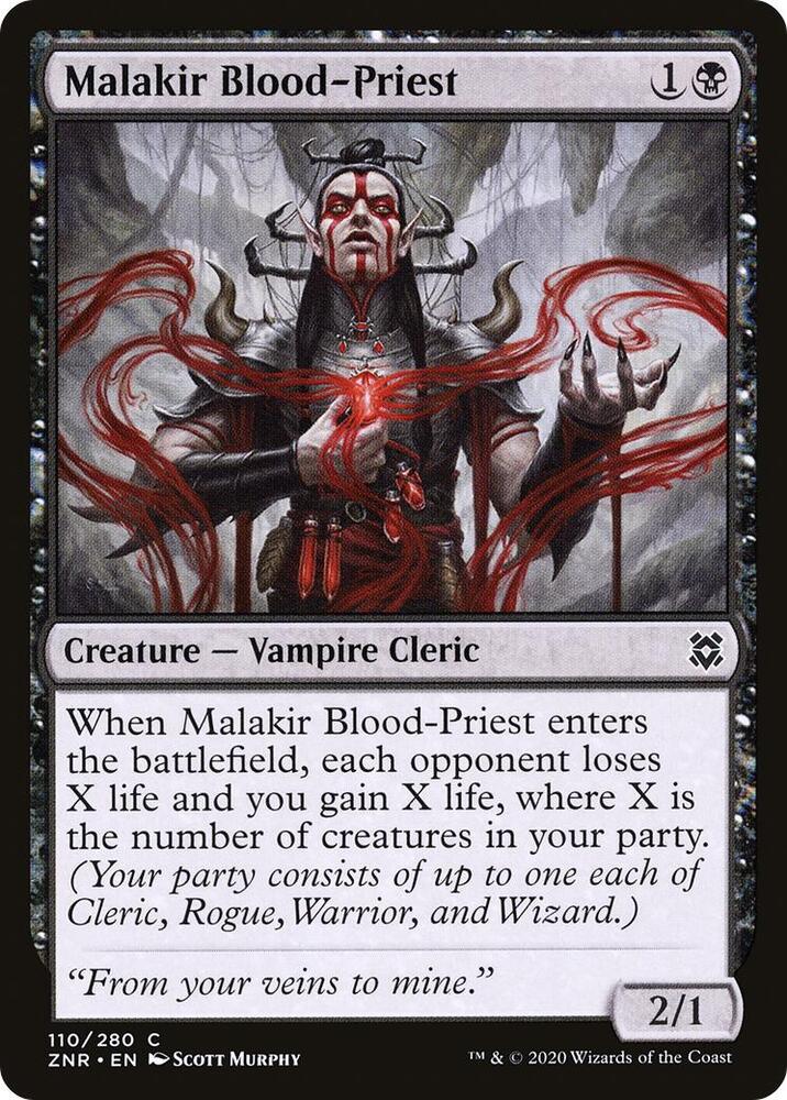 Malakir Blood-Priest 110 (Zendikar Rising)  - Foil | Good Games Adelaide SA